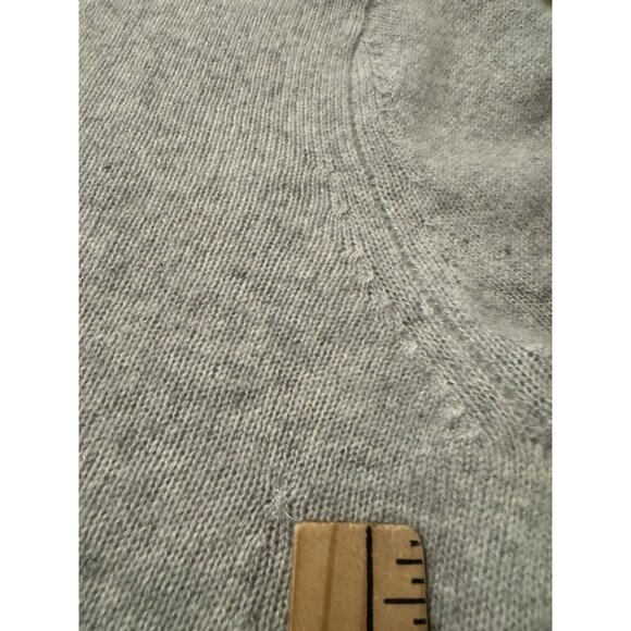 Demylee Cashmere Bishop Billow Sleeve Gray Knit Sweater Small Quiet Luxury - Picture 7 of 8